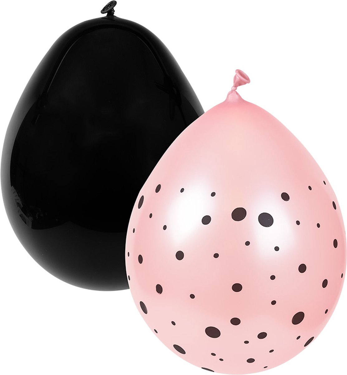 Ballonnen | 8 stuks | Zwart - Roze